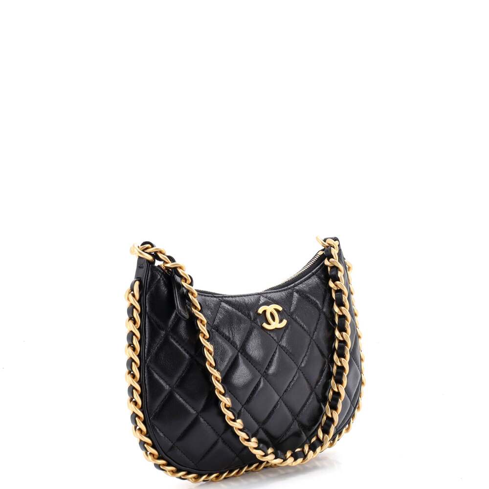 Chanel Cc Chain Around Hobo Quilted #254495C49B - Picture 2 of 6